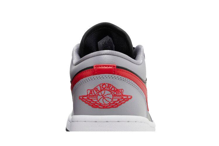 Jordan 1 Low Cement Grey Fire Red (Women's)