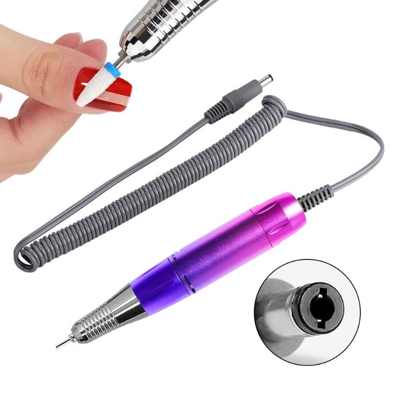 Электрический DC Фрезер-ручка для ногтей Файл Полировка Шлифовальная машина Наконечник Маникюр Педикюр Инструмент Для ногтей Аксессуары для фрезерной машины