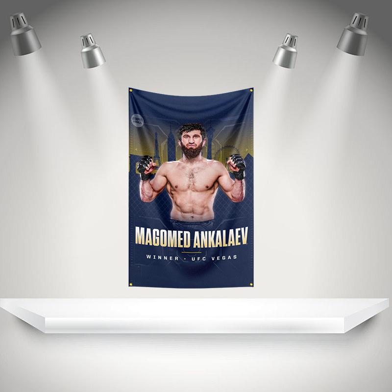 Mmagomeo Ankalaev Flag Boxer Banner 3x5ft With Brass Grommets Hd Printing Tapestry Exhibition Boxer Sports Fans Garage Decor