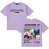 Стритвир Рэпер Junior H Sad Boyz 4 Live Футболка Унисекс Женская с Коротким Рукавом Повседневная Двусторонний Принт No Me Importa Nada Y2K Футболка