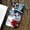 Cute snowman  Phone Case For iPhone 17,16,15,14,13,12,11 Plus,Pro Max,XS,Colorful Silver Black Cover