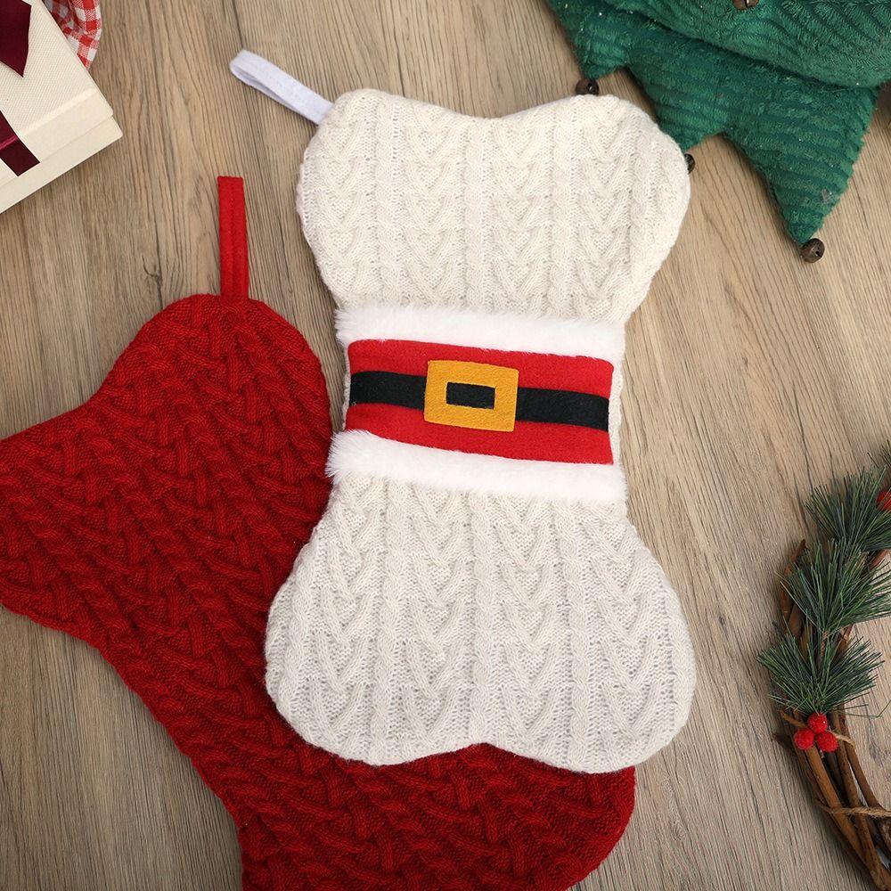 Creative Christmas Hanging Stockings Cute Christmas Stocking Sock Pendant Dining Room