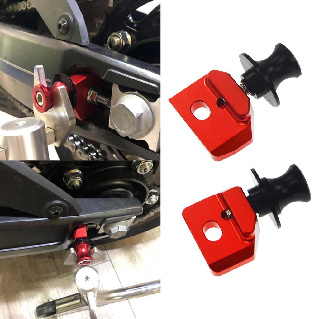 2x Practical Motorcycle CNC Aluminum Chain Adjustment Screw Rocker Reel Slider for Honda CB650R CBR650R CB 650R 14-19