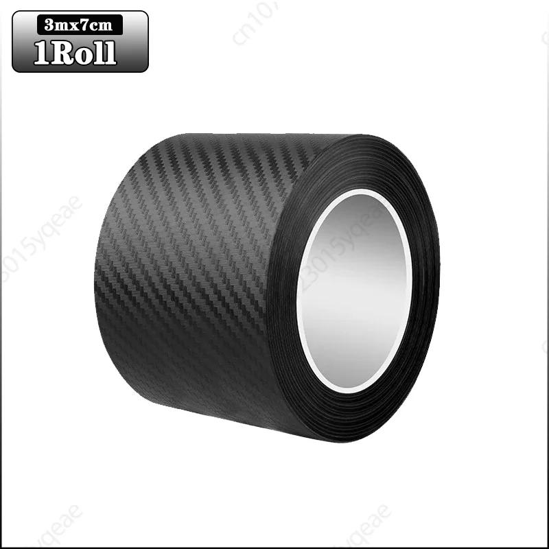3м автомобильные 3D наклейки из углеродного волокна, защита порога от ступенек, багажника, бампера, бокового зеркала, антицарапающая лента, автомобильные наклейки