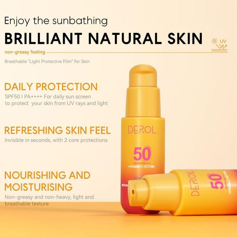 DEROL - Восстанавливающая солнцезащитная эссенция SPF50 PA++++