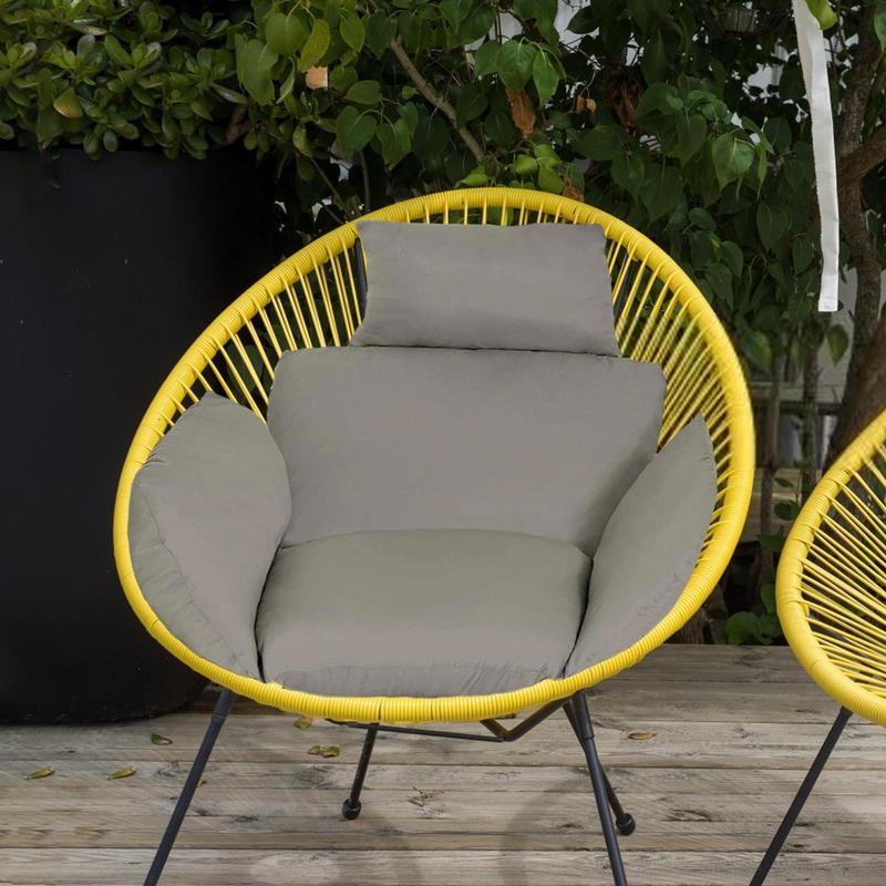 Подушка для качели, водонепроницаемая подушка для качели, подушка для кресла-яйца с подушкой, сиденье для садового подвесного кресла, моющаяся подушка для качели