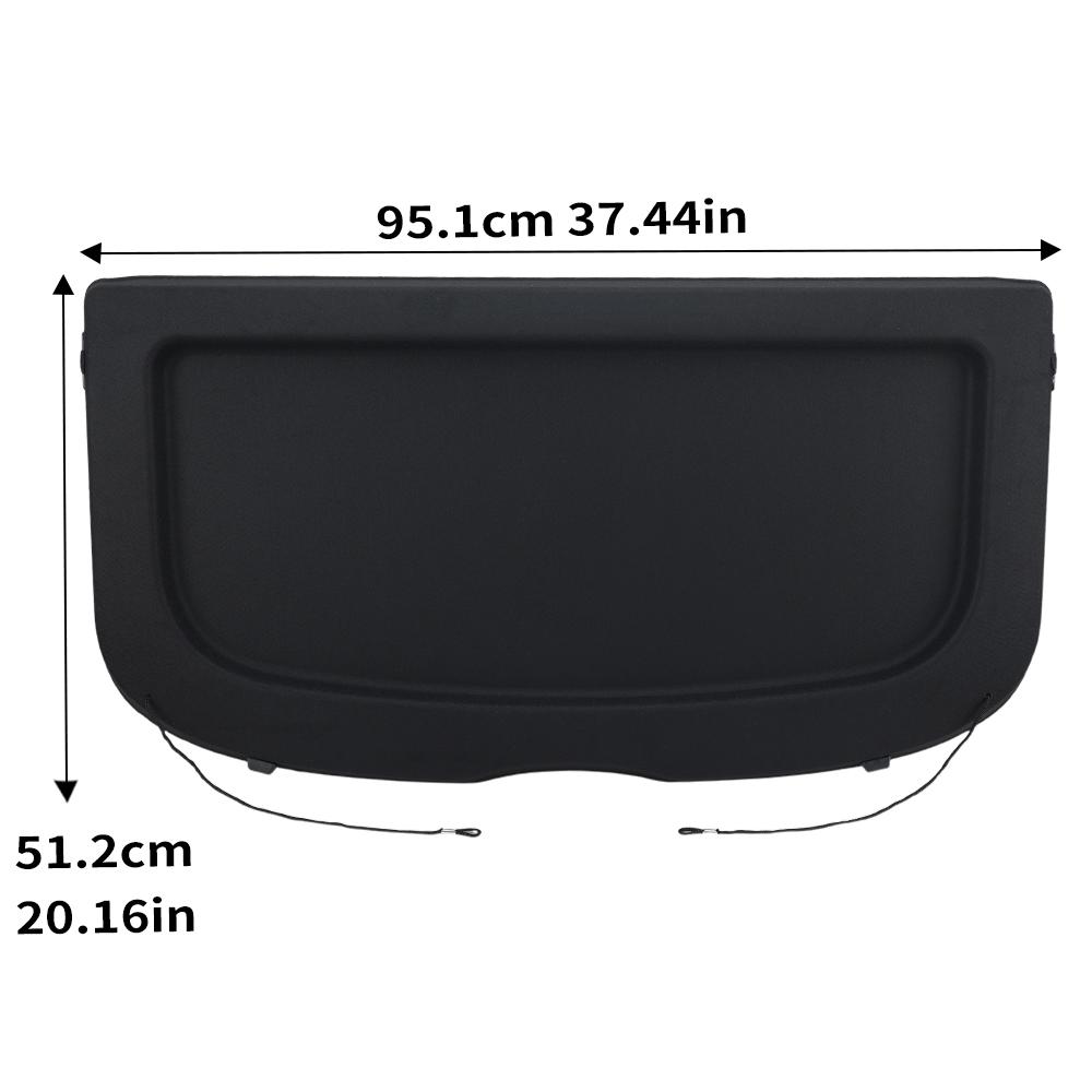Rear Parcel Shelf Boot Load Luggage Cover For Vauxhall Mokka X J13 2012-2021 42554864 Black Trunk Cap Cargo Protective Plate