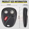 Key Fob Replacement for 2003-2006 Chevy Silverado Suburban Avalanche Tahoe SSR Equinox/ 03-06 Gmc Sierra Yukon XL/ 03-06 Hummer H2/ 04-07 Saturn Vue/