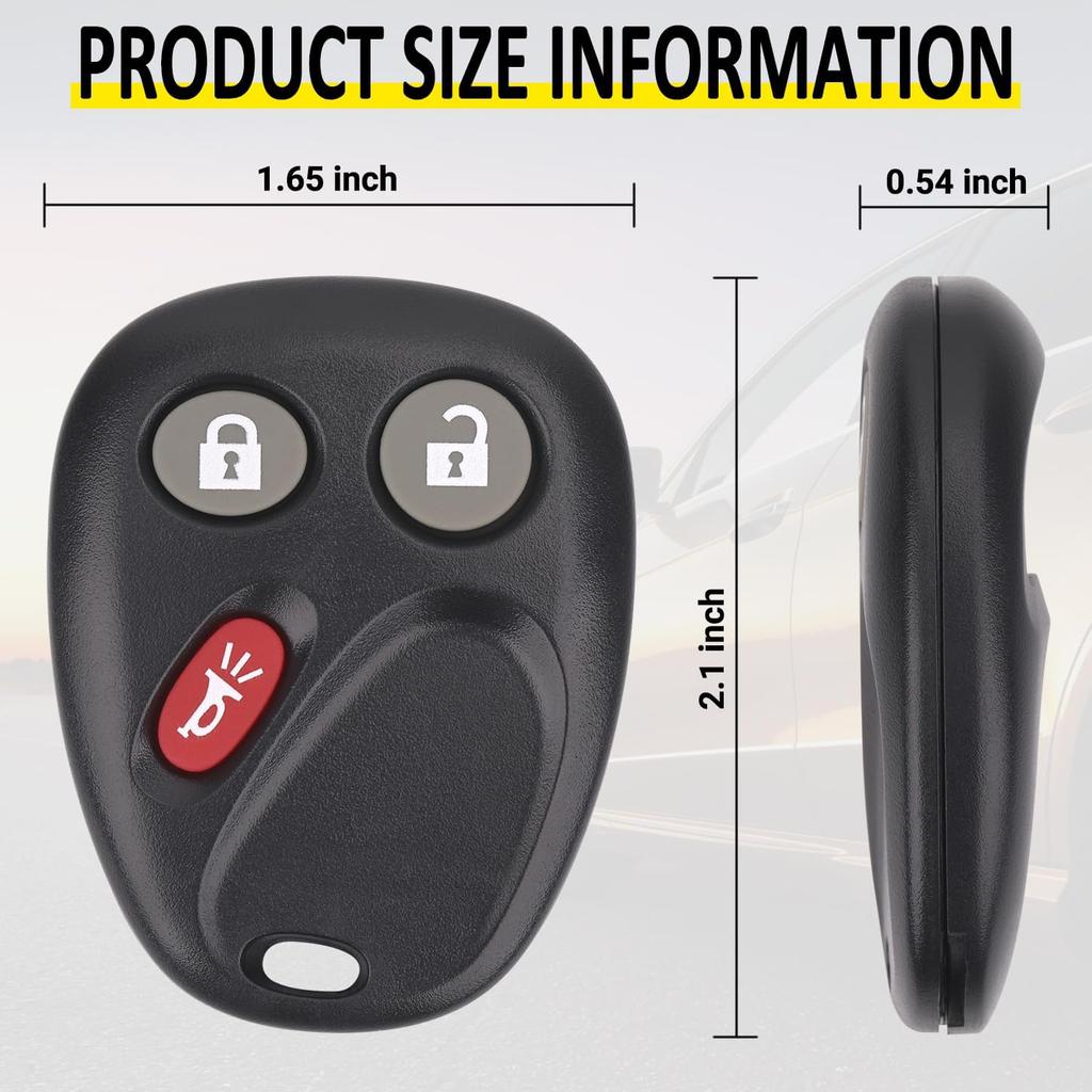 Key Fob Replacement for 2003-2006 Chevy Silverado Suburban Avalanche Tahoe SSR Equinox/ 03-06 Gmc Sierra Yukon XL/ 03-06 Hummer H2/ 04-07 Saturn Vue/