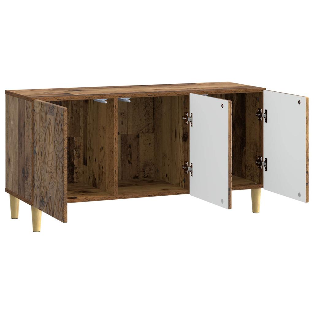 TV Stand 99 x 34.5 x 50 cm Reclaimed Wood Look Engineered Wood
