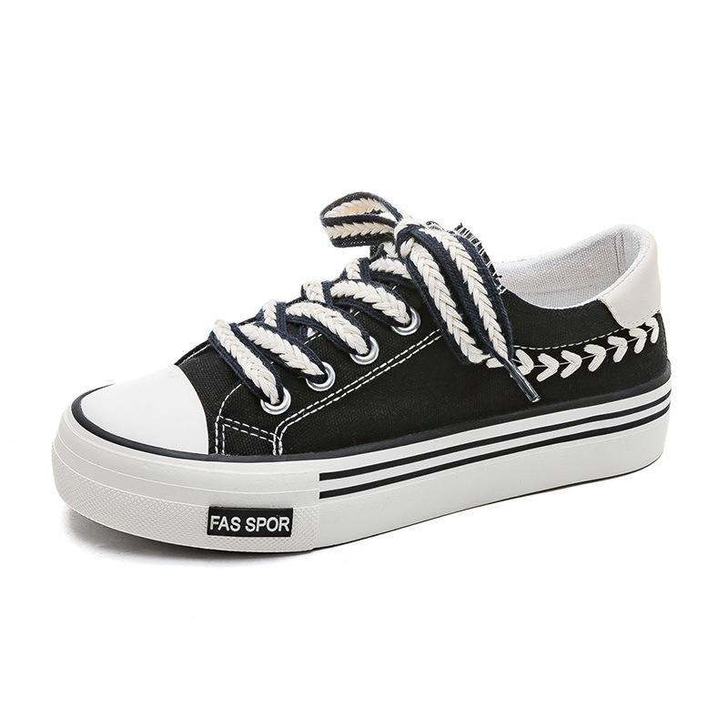 Туфли на платформе из парусины, повседневные туфли на плоской подошве, модные и удобные женские спортивные туфли Zapatillas, новые вулканизированные спортивные туфли