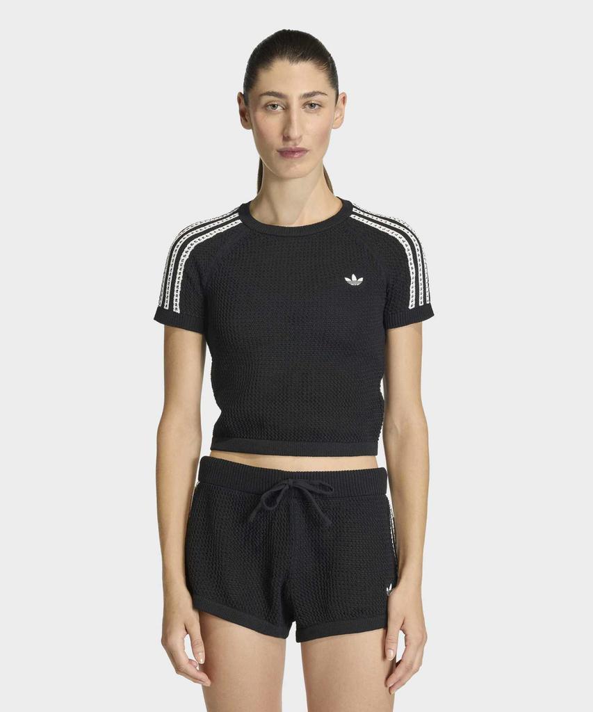 adidas Вязаный крючком топ Cali - Черный / Kc6481