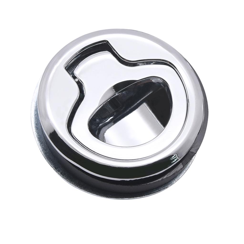 2/4/6/10PCS Plastic Marine Boat Round Deck Lock Flush Pull Slam Latches Lift Ring Handle RV Boat Yacht Hatch Door Lock