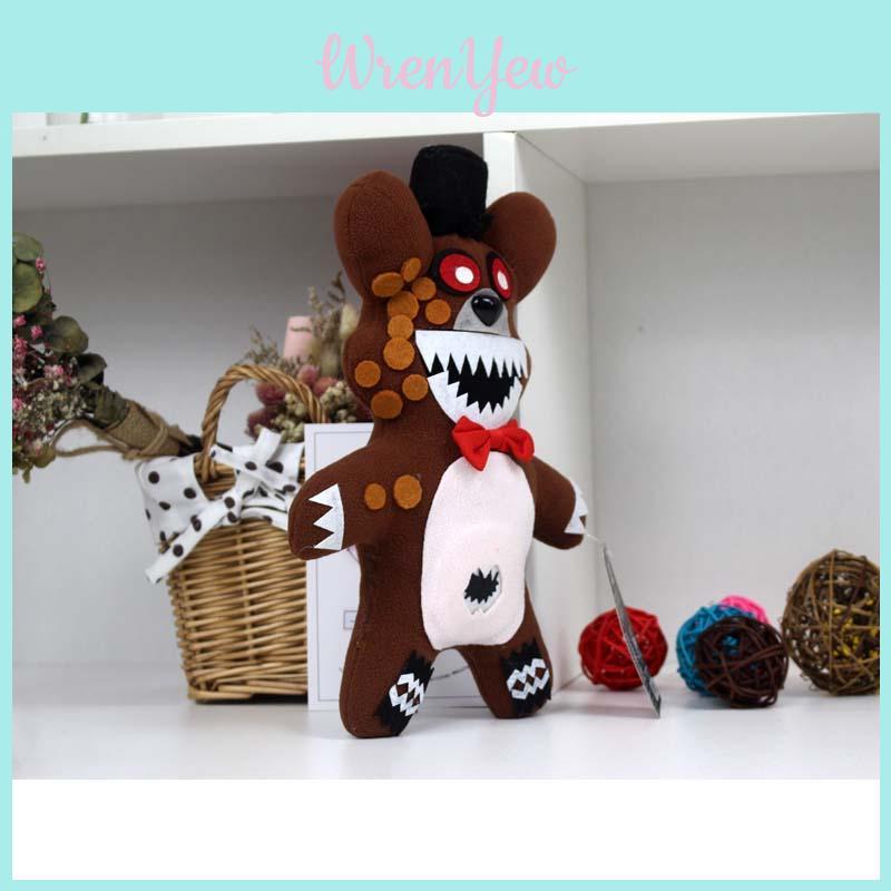 Premium Fnaf Plushie Toy Classic Purple Brown Black Bear For Xmas Gift