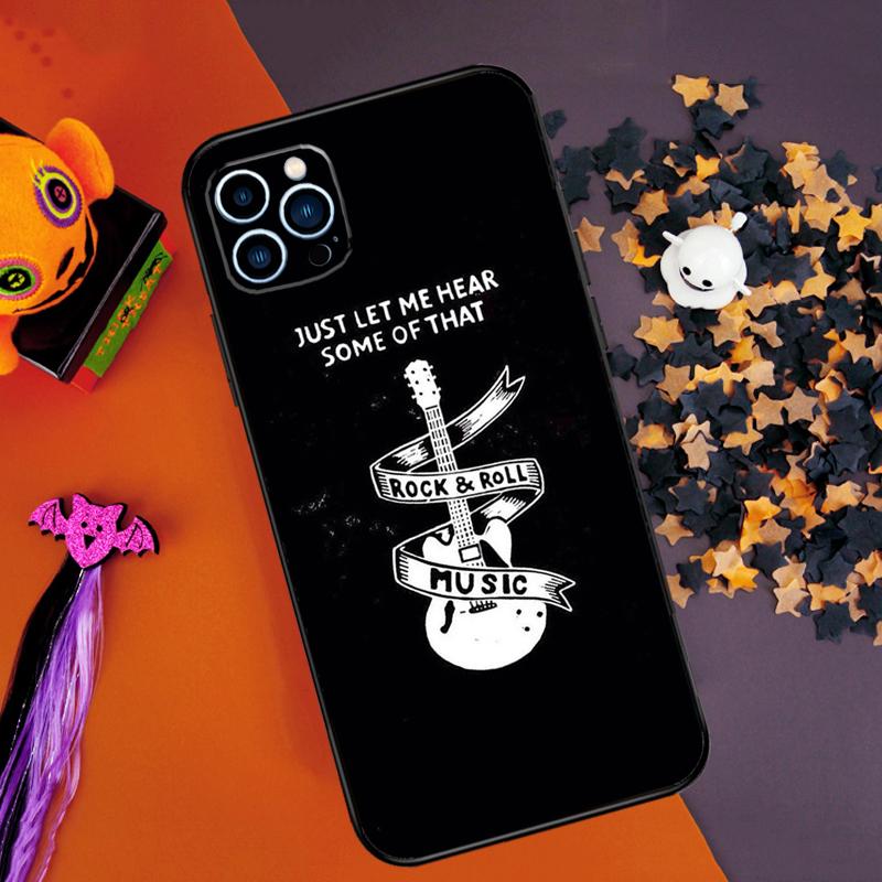 Rock Roll Skull Bumper Case For iPhone 14 15 16 Pro Max 11 12 13 Pro Max Mini XR 16e 16 15 Plus Phone Cover