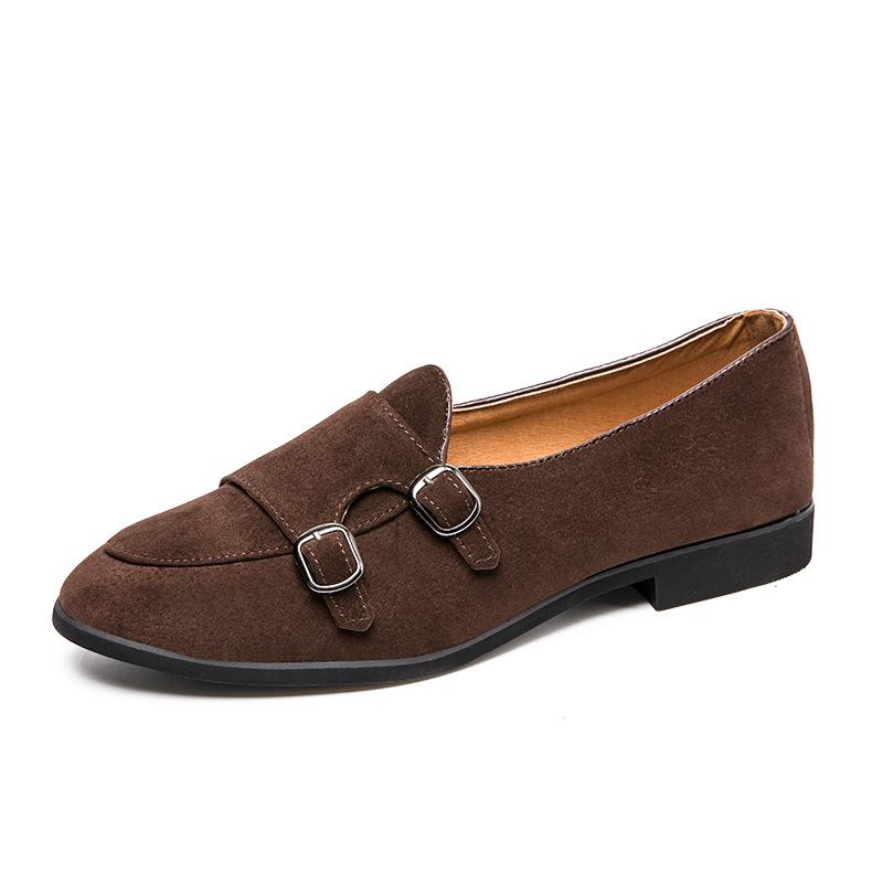 Туфли с двойным ремешком Monk Brown Dress Loafers Мужские туфли Итальянское свадебное платье 2024 Офисные туфли для парикмахеров Мужские формальные платья