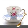Английская чашка для послеобеденного чая Европейский королевский кофейный набор, Включает 1 чайную чашку 1 блюдце 1 ложку, Чашка из передового фарфора