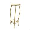 2 Tier Plant Stand Metal Potted Holder 26 Inch Iron Art Round Supports Planter Display