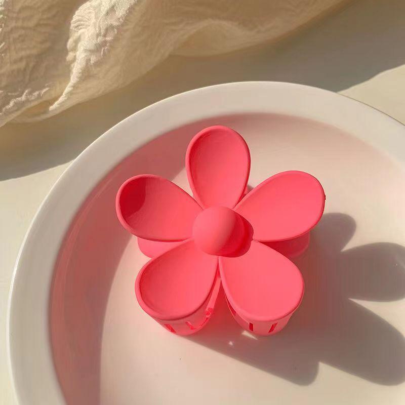 Caro 3D Rose Hair Claw Clip - 2024 High-End Floral Shark Clip for Women, Elegant Headwear