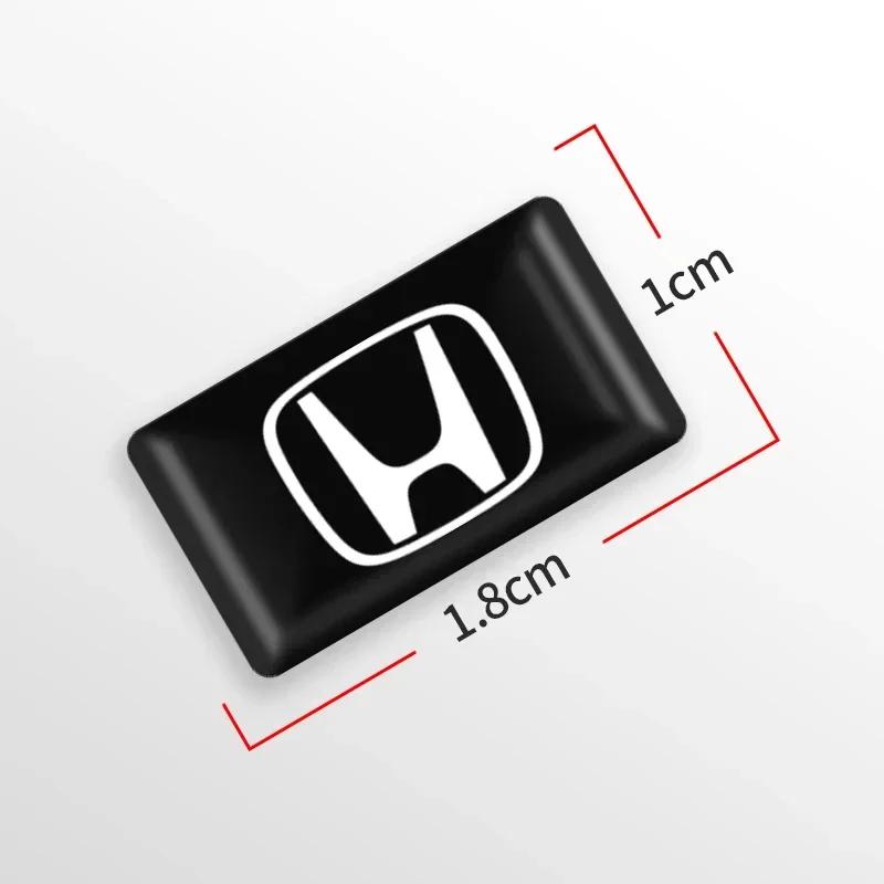 CPW1 10pcs Epoxy Car Window Lift Button Steering Wheel Stickers For Honda CITY CIVIC Mugen Pilot Type R Type S Si Insight Accessories