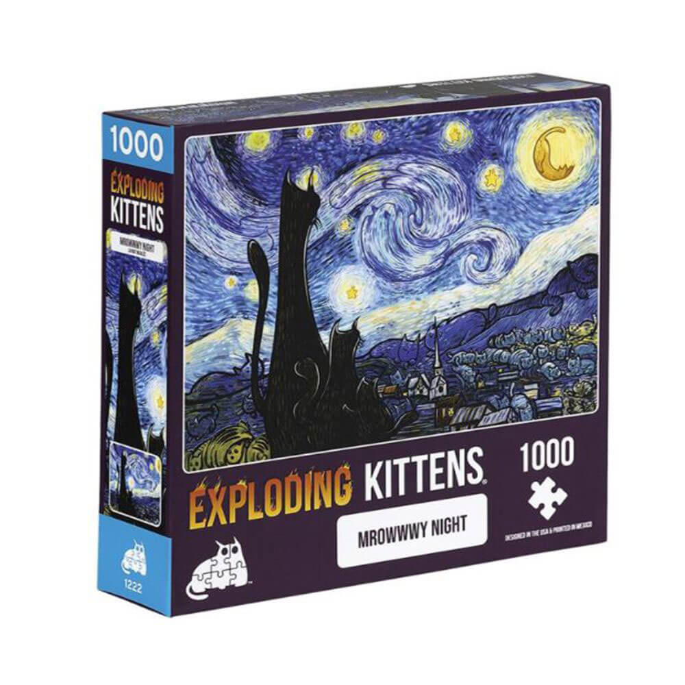 Exploding Kittens Puzzle 1000pcs (Mrowwwy Night)