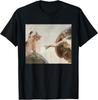 Funny Cat God Creation of Adam Meme Michelangelo Jesus Art T-Shirt