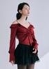 BYSEOWOO Sophie Off-Shoulder Blouse (Wine)