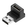 Угловой удлинительный адаптер USB 3.0 Male to Female под углом 90 градусов, USB-адаптер с изгибом вверх, 10 Гбит/с, для разъема ноутбука/ПК, Конвертер