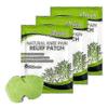 3X Knee Pain Relief Patches, Knee Heat Patches,knee Cervical Plaster Warming Herbal Plaster Wormwood Heat Patches Relief Of Back, Neck, Shoulder Pain