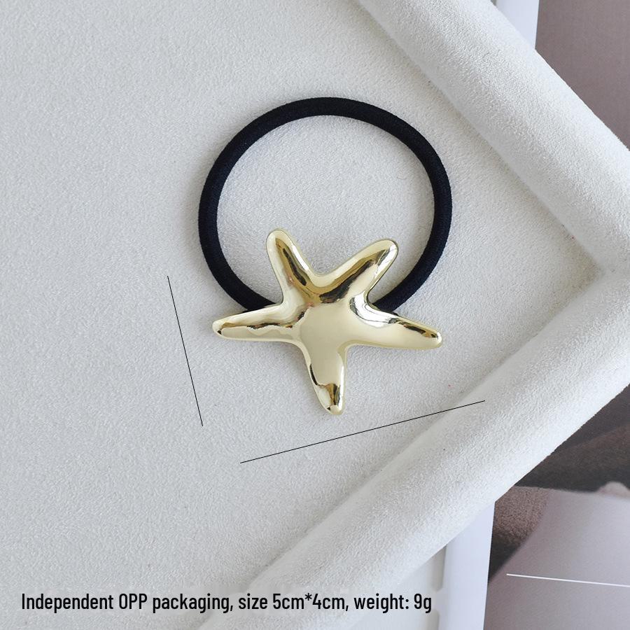 "U-Shaped Alloy Ponytail Headband: High-End, Cold Style, Seamless, Minimalist Hair Ring"