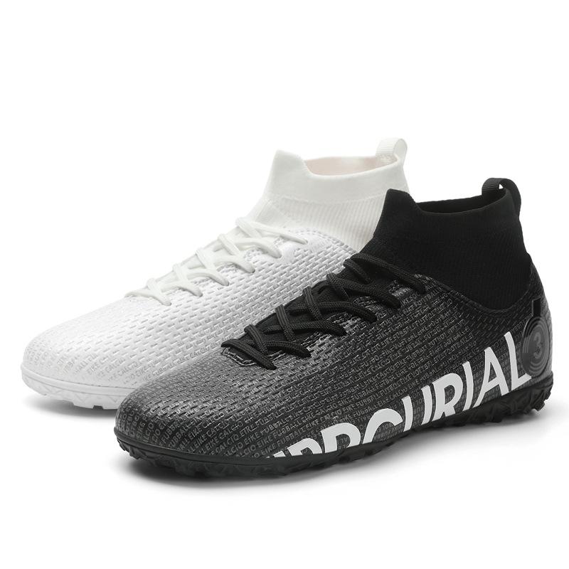 2025 new FGTF football shoes men's breathable high-top long and short nail football shoes grass training shoes