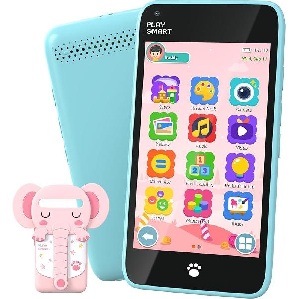 Детский смартфон, 3,97-дюймовый сенсорный экран, смартфон для малышей и детей, подарки на день рождения для девочек 3 4 5 6 7 8 9 10 лет, обучающие игрушки, игровой сотовый телефон