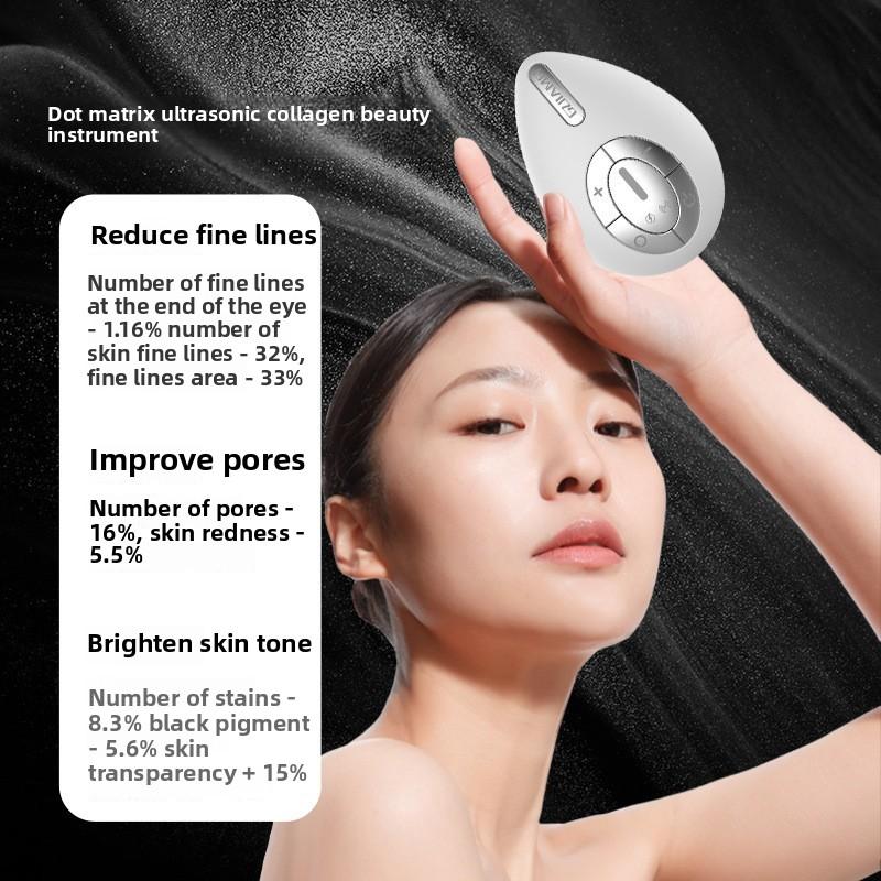 Ультразвуковое LED омолаживающее яйцо Beauty-инструмент для лица Antiaging-морщины Массажный инструмент EMS Домашний Специальный Лифтинг и Подтягивание Введение