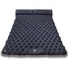 Double Inflatable Foot Pump Sleeping Pad - Widened, Lightweight, Moisture-Proof Camping Bed