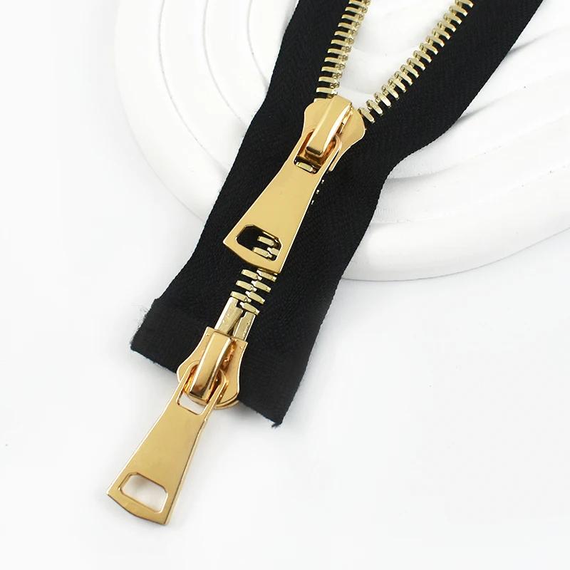 Meetee 70/80/90/100 см 8# Металлические Молнии Распорная Двусторонняя Молния Одежда Сумки Авто-Замок Молнии Ремонт DIY Швейные Аксессуары