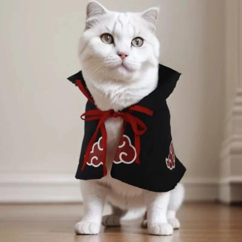 New Anime Haruto Pet Cloak Clothes Pet Cat Dog Cosplay Costume Hokage Uzumaki Akatsuki Photo Props Birthday Fans Gifts Toys