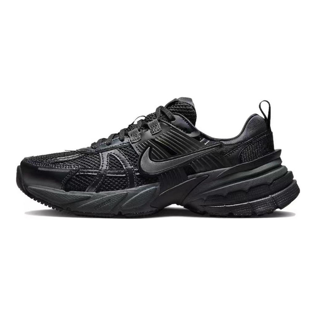 Nike V2K Run Амортизация Устойчивая к истиранию Амортизация, Износостойкие Низкие Беговые Кроссовки Унисекс Черный Серебристый FD0736-001(Team80-S-BOX)