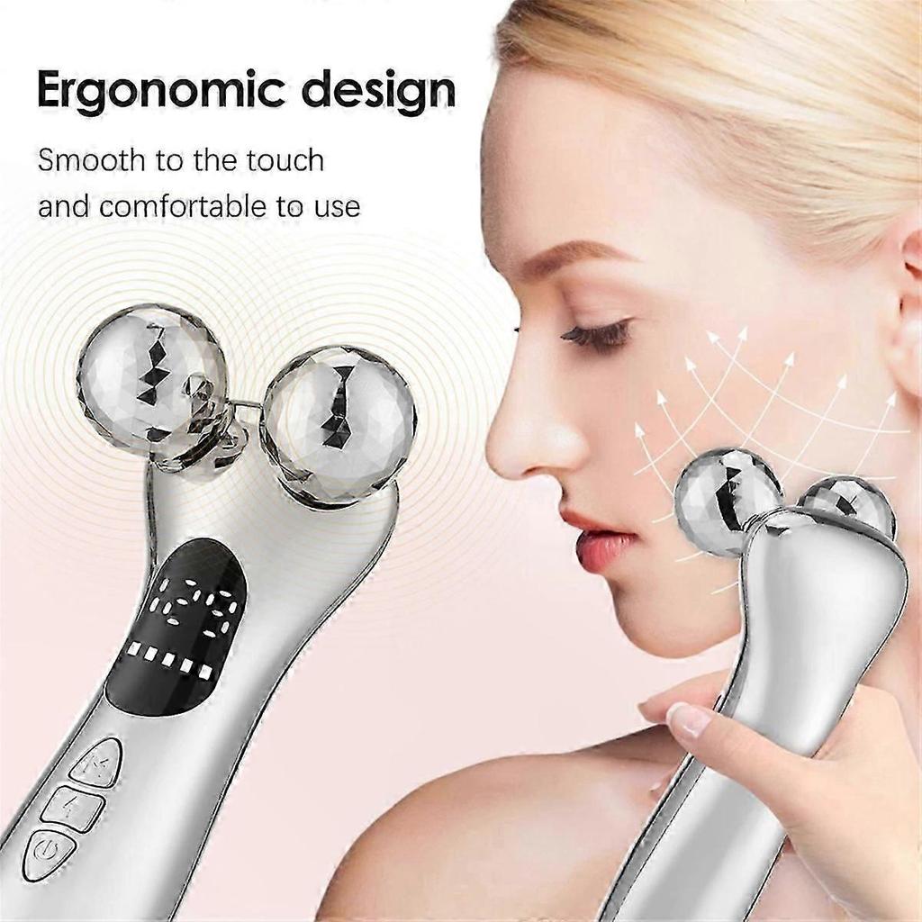 Micro-Current Facial Roller for Skin Tightening and Lifting Massage Beauty Tool