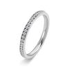 2mm Dainty Full CZ Stackable Rings for Women Stainless Steel Jewelry Gift Elegant Minimalist Adjustable Band