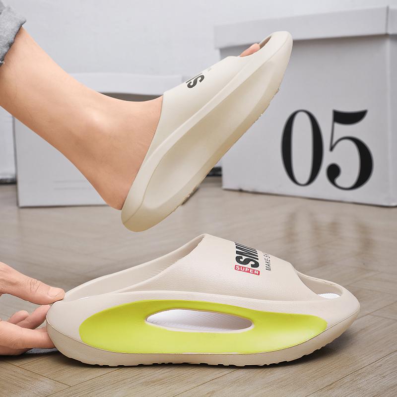 2024 Мужские летние тапочки Модные мужские кроссовки на платформе Сандалии Пляжные нескользящие повседневные туфли из ЭВА Шлепанцы на толстой подошве Мужские