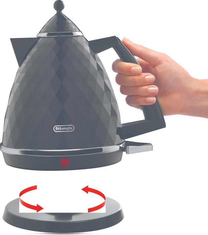 De'Longhi KBJ 2001.BK Electric Kettle 1.7L 2000W Black