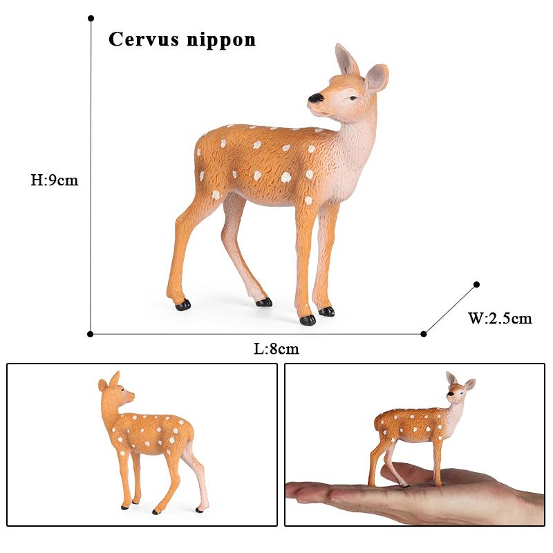 Oenux Лесные Олени Животные Симуляция Дикий Белохвостый Лось Фигурки Лось Фигурки Модель Украшение Игрушка Детский Рождественский Подарок