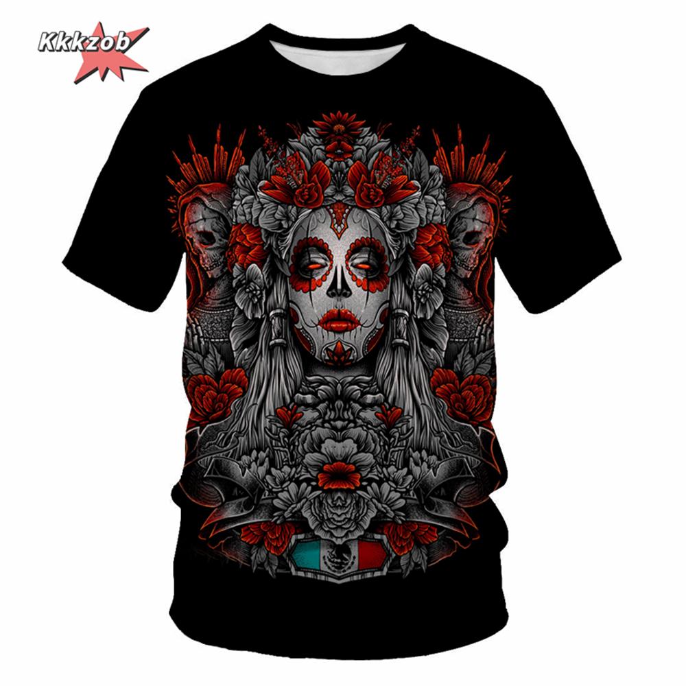Skull Beer 3D Printed Gothic Horror Skull Men's Printed T-Shirt Party Street Casual T-Shirt Short Sleeve Round Neck Shirt Tops