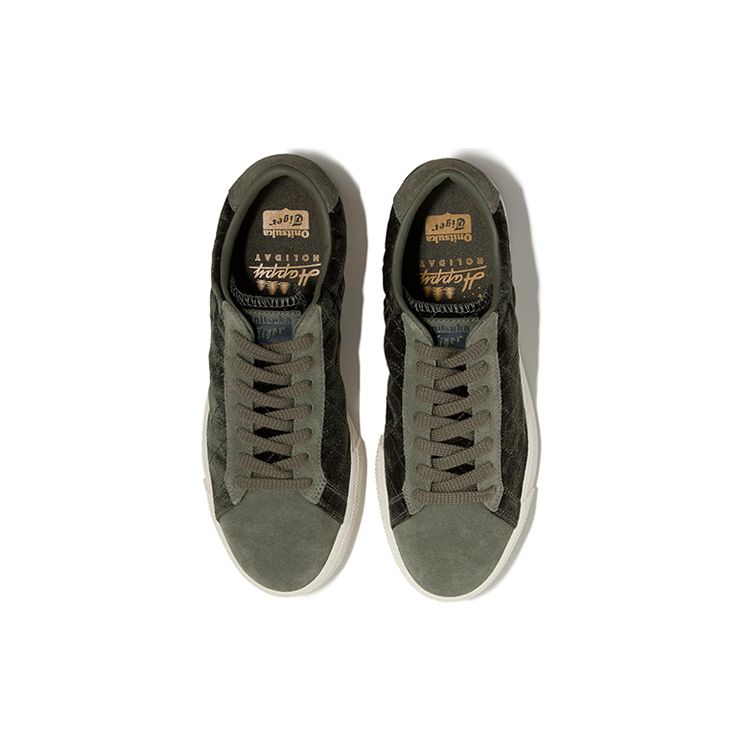 ONITSUKA TIGER Lawnship Удобные Амортизирующие Нескользящие Прочные Низкие Повседневные Обувь Кроссовки Унисекс Серый Черный Белый 1183B394-300