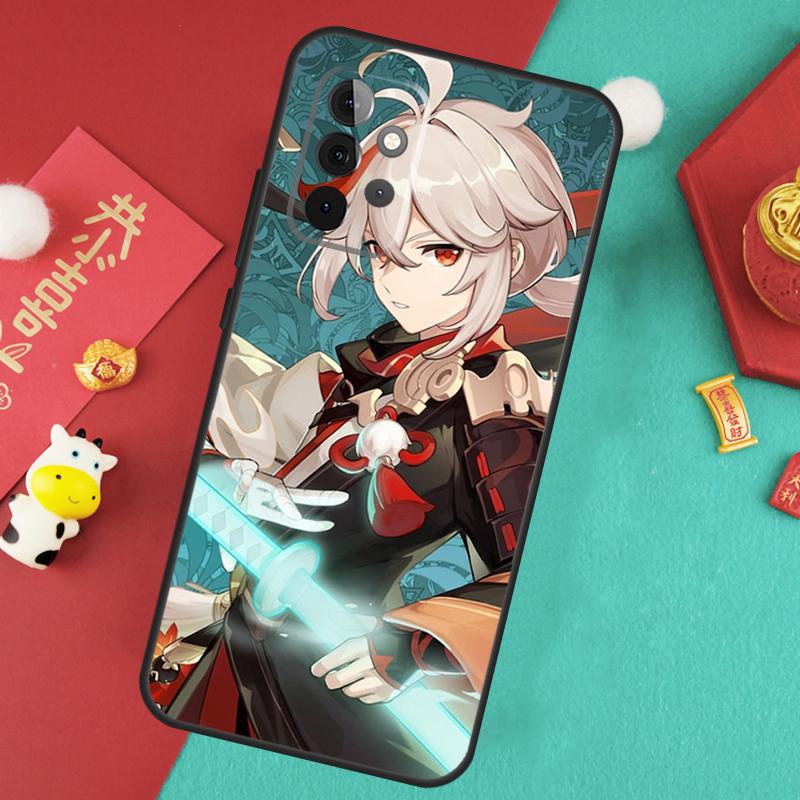 Чехол Genshin Impact Каэдэхара Кадзуха Для Samsung Galaxy A17 A55 A35 A15 A32 A52 A13 A33 A53 A14 A34 A54 A06 A16 A26 A36 A56