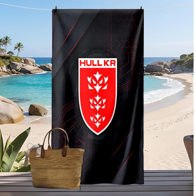 Полотенце для пляжа Hull KR Мягкое Портативное Быстросохнущее?Сухое полотенце для бассейна, летнего отпуска, активного отдыха на природе
