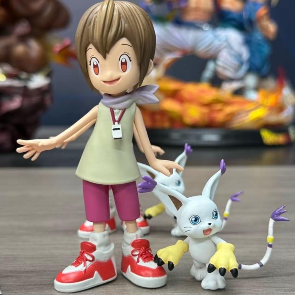 Anime Digimon Adventure Yagami Hikari Figure Tailmon Action Figures PVC Statue Collection Model Toys Gifts
