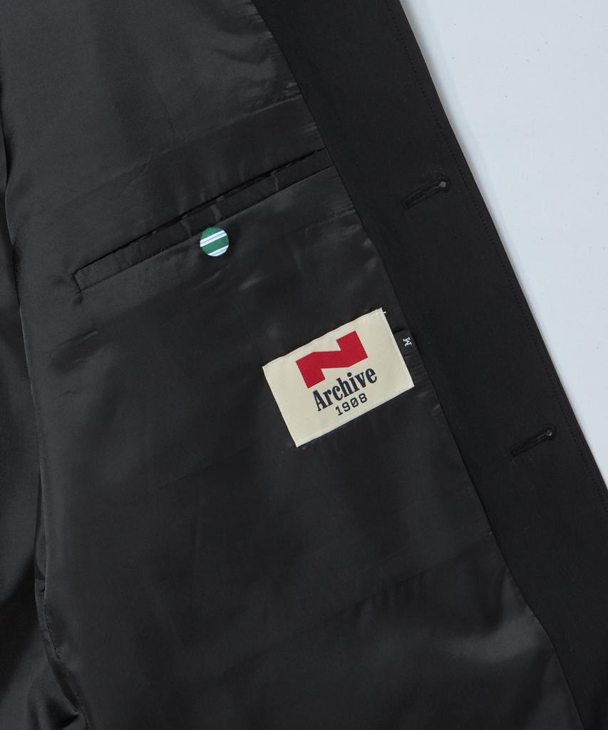 Beyond Closet [Collection Line] Italian Fabric Soft Structure Jacket Black