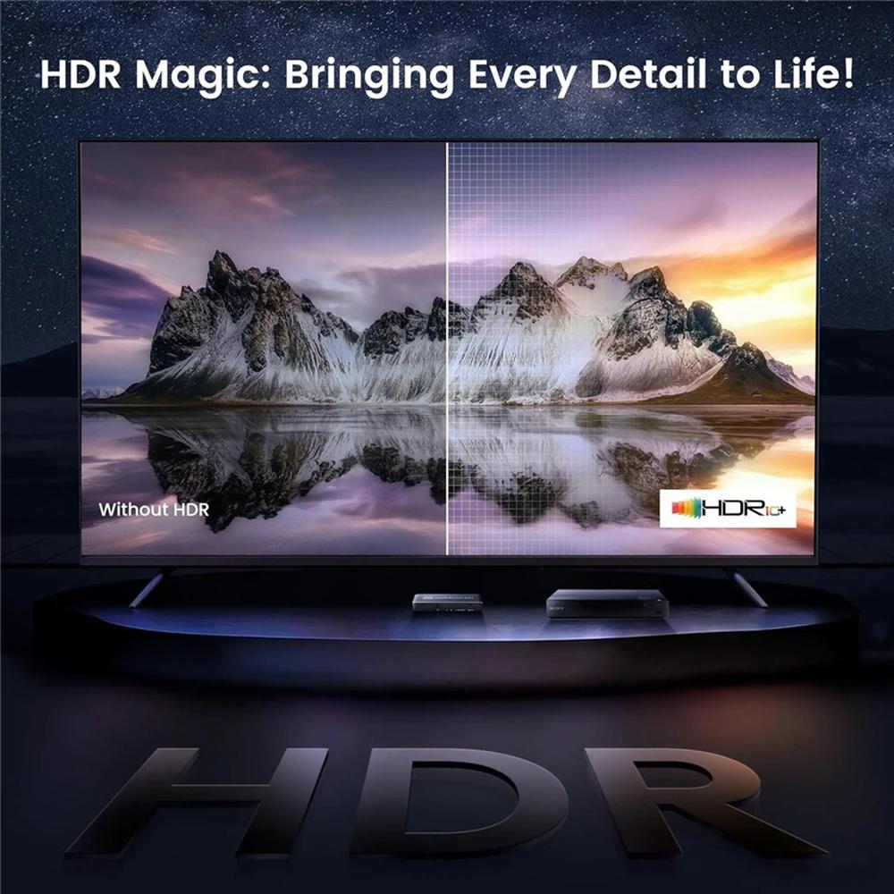 Q8-4 Ультратонкий HDMI 2.1 8K 60 Гц Игровой Переключатель для Домашнего Кинотеатра 4x1 Адаптер с Пультом Дистанционного Управления