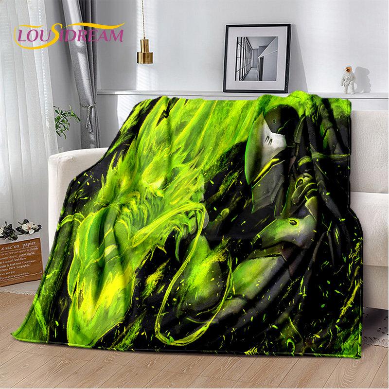 Мягкое плюшевое одеяло Overwatch Gamer DVA Reaper, фланелевое одеяло, плед для гостиной, спальни, кровати, дивана, пикника, ребенка 3D